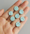 10pcs Natural Turquoise Cabochons -6mm 8mm 10mm 12mm Cabochon wholesale, Marbled road Cabochon,Loose Stones
