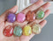 2pcs Teardrop Handmade resin flower Pendant Charm, flower pendant pendant necklace