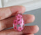 2pcs Teardrop Handmade resin flower Pendant Charm, flower pendant pendant necklace