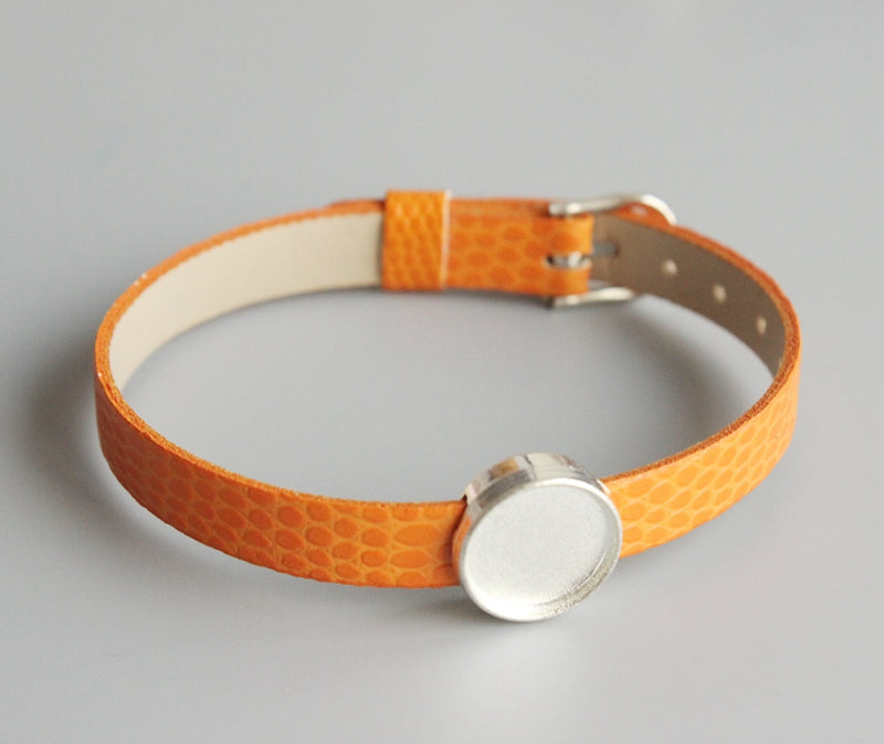 10pcs bracelet Base Settings, Bezel bracelet blanks Cabochon trays
