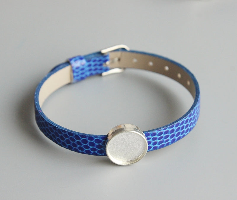10pcs bracelet Base Settings, Bezel bracelet blanks Cabochon trays