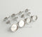 100pcs Stainless Steel crimping Bezel Earrings Studs Settings, Earrings Blanks,Earrings Base