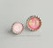 100pcs Stainless Steel crimping Bezel Earrings Studs Settings, Earrings Blanks,Earrings Base
