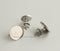 20pcs Surgical Stainless Steel Bezel Earring Studs Settings, Earrings Blanks,Bezel earrings Base with backs,No allergic Earring Posts