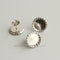 100pcs Stainless Steel crimping Bezel Earrings Studs Settings, Earrings Blanks,Earrings Base