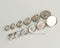 100pcs Surgical Stainless Steel Bezel Earring Studs Settings, Earrings Blanks,earrings Base