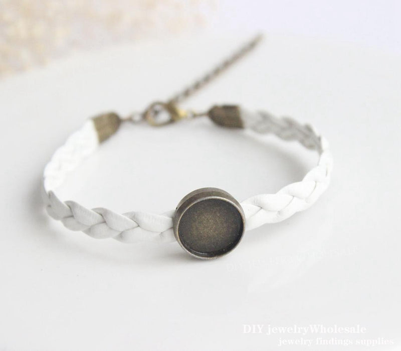10pcs bracelet blanks 10-20mm Bracelet Settings, Bezel Bangle Bracelet Bases