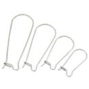 100pcs 20mm/25mm/33mm 316L Stainless Steel DIY Earring Hook - Earring Finding - Fish Hook- Hypoallergenic Stainless Steel Kidney Ear Wire