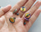 20pcs Surgical Stainless Steel rainbow Bezel Earring Studs Settings, Earrings Blanks Colorful Earrings Base