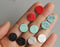 10pcs Natural Turquoise Cabochons -6mm 8mm 10mm 12mm Cabochon wholesale, Marbled road Cabochon,Loose Stones