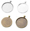 5pcs  38mm pendant settings, pendant necklace blank base trays