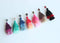 10pcs 3th floor Tassel bezel earring beads Settings 8mm 10mm 12mm Stainless steel earrings Pad, bezel earrings blank base