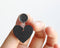 20pcs wood Bezel Earring Studs, heart Earring Blanks