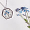 1pcs  Handmade heart pressed flower pendant jewelry