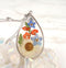 1pcs Handmade Resin pressed flower pendant necklace