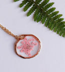 1pcs Handmade Resin pressed flower pendant necklace