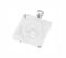 10 pcs square 30mm pendant settings, pendant necklace blank base trays