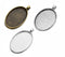 6pcs 30x40mm oval pendant setting, necklace pendant blank, Silver antique bronze ancient silver 30x40mm pendant trays