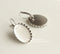 20pcs oval 13x18/ 18x25mm Stainless Steel Crown Earwires Hook With Oval Pad, Earrings Blanks,Earrings Settings Base,Earrings trays