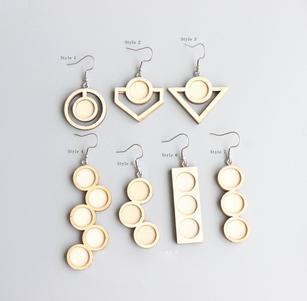 Bezel earring blanks on sale