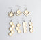 10pcs wood Bezel Earring Studs, Base with Loop Earring Blanks, Bezel earring Blanks,Stainless Steel wood Earrings Settings